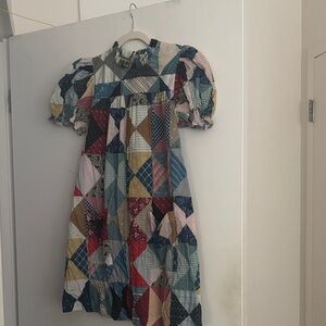 Doen Amarillo patchwork dress